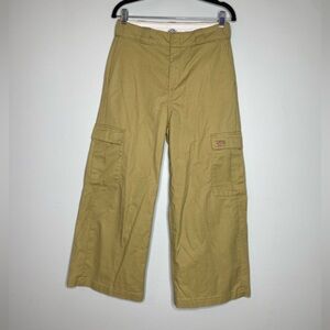 Dickies cream tan Cargo Pants skater bag